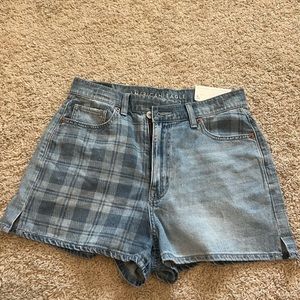 NWT american eagle high rise mom shorts